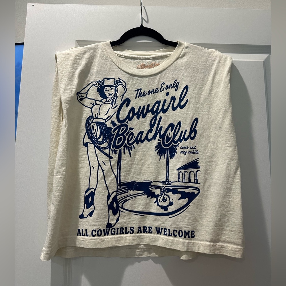 Cowgirl Beach Club Kids Shirt - White